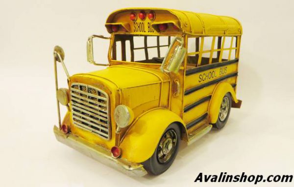 اتوبوس مدرسه فلزی دکوری و تزئینی 8458