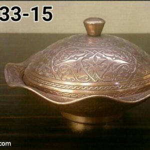 قندان برنجی بیضی بزرگ